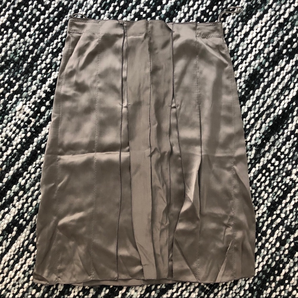 Bottega Veneta Silk Pleated Skirt
